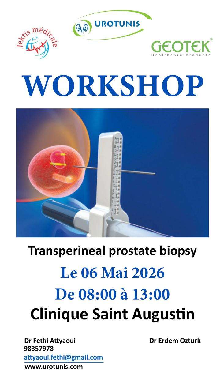 Atelier de Biopsie Prostatique Transpérinéale - 6 Mai 2026Atelier de Biopsie Prostatique Transpérinéale
